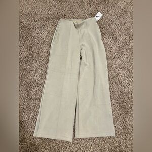 NWT Wide Leg Pleated Light Green Pants